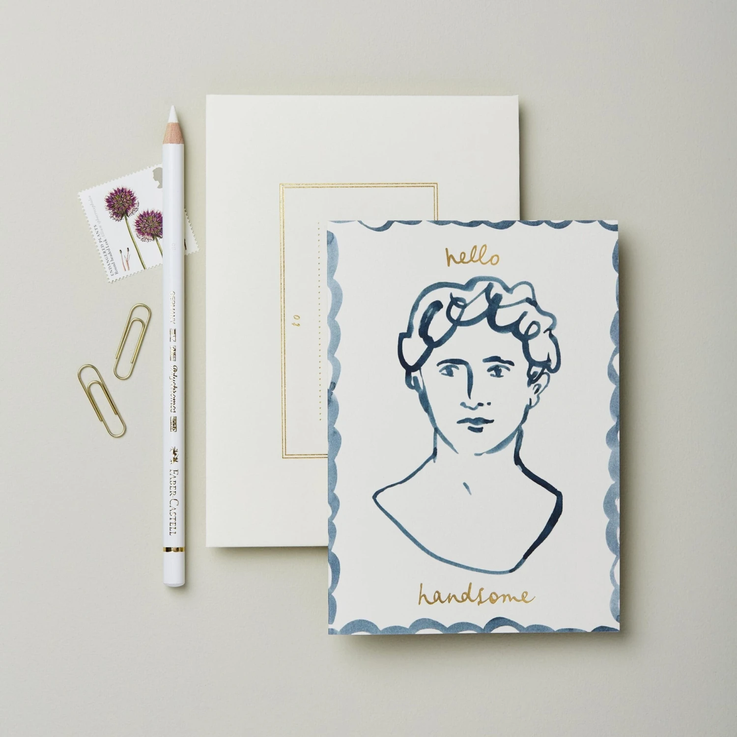 Wanderlust Hello Handsome Greeting Card 1 Wanderlust Hello Handsome Greeting Card