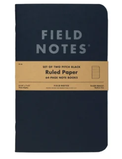 Field Notes 'Pitch Black' Notebook A5 [2 Pack] -Stationery Sale Shop field notes pitch black large notebook 2 pack ruled paper p20232 115773 zoom scaled