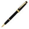 Cross® Cross Bailey Light Fountain Pen, Polished Black & Gold, Medium Nib
