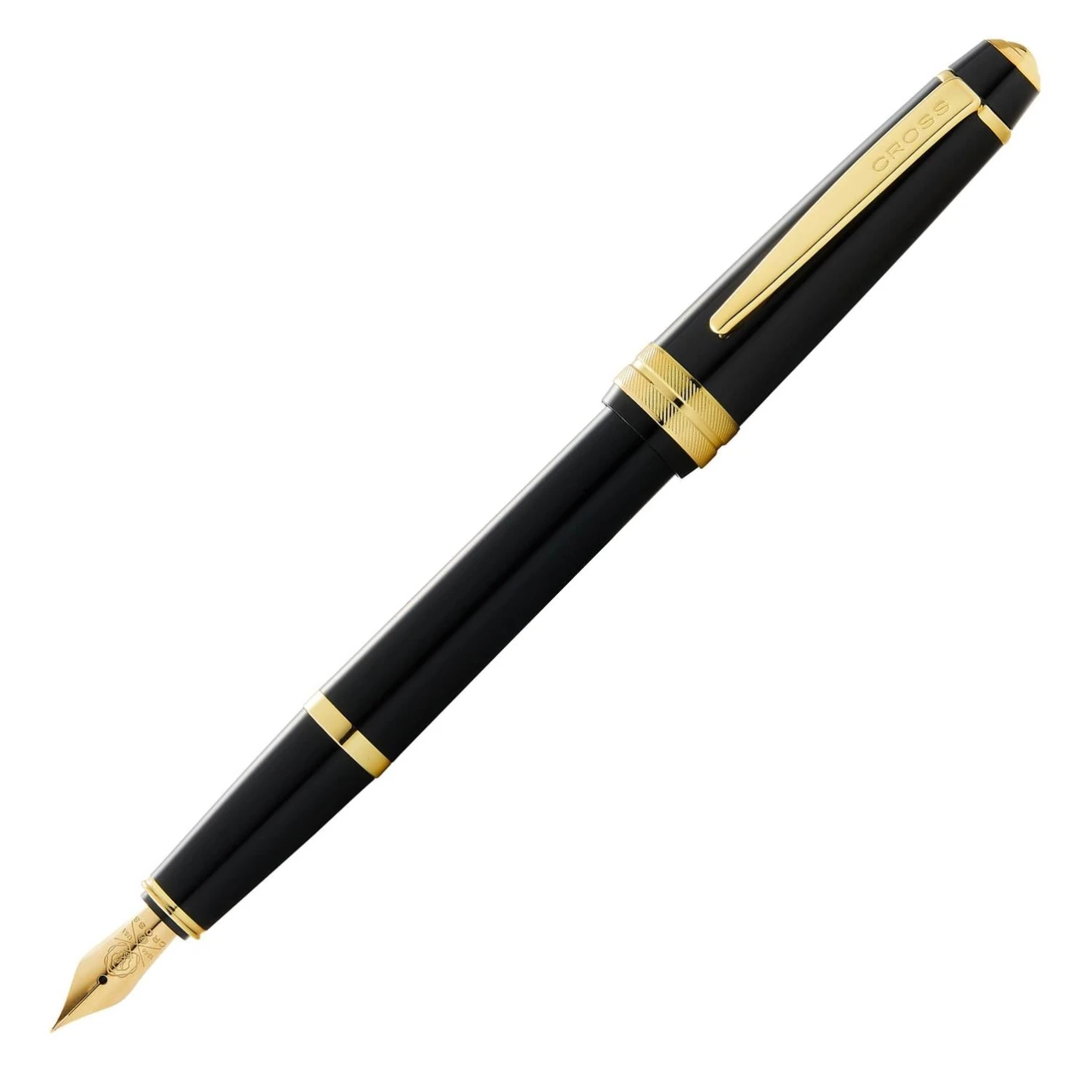 Cross® Cross Bailey Light Fountain Pen, Polished Black & Gold, Fine Nib 1 Cross® Cross Bailey Light Fountain Pen, Polished Black & Gold, Fine Nib