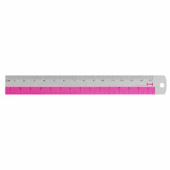 Hightide Aluminium Ruler - 15cm -Stationery Sale Shop highal pink