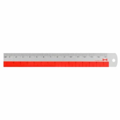 Hightide Aluminium Ruler - 15cm -Stationery Sale Shop highal red