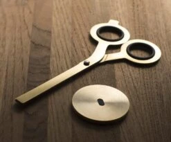 HMM Scissors With Base - Gold 7 HMM Scissors With Base - Gold -Stationery Sale Shop hmm gold scissors 1