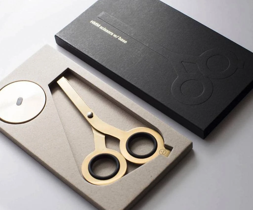 HMM Scissors With Base - Gold 2 HMM Scissors With Base - Gold - Image 2