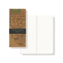 Yamamoto Paper RO-BIKI NOTE Metro Map Plain Notebook