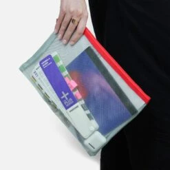 Papier Tigre Mesh Pocket [Large] -Stationery Sale Shop mesh pocket l aqua 2