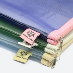 Papier Tigre Mesh Pocket [Medium] -Stationery Sale Shop mesh pocket m light blue 7