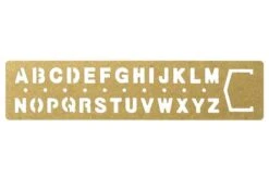 Traveler's Company BRASS Stencil Bookmark -- Alphabet