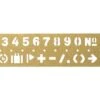 TRAVELER'S Company Brass Stencil Bookmark [Numbers]