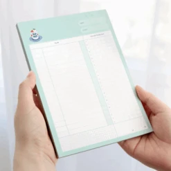 Iconic Daily Planner Memo Pad -Stationery Sale Shop mint