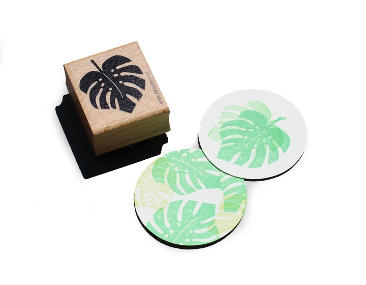 Perlenfischer Stamp - Large Leaf 1 Perlenfischer Stamp - Large Leaf