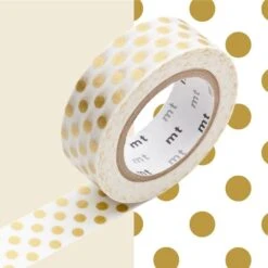 MT Masking Tape -- 1P Deco -- Gold Dots