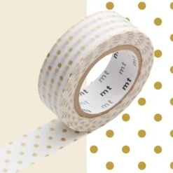 MT Masking Tape -- 1P Deco -- Small Gold Dots