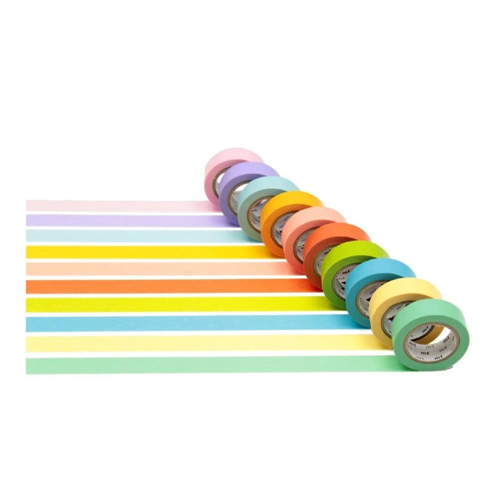 MT Masking Tape 10 Light Colours 2 MT Masking Tape 10 Light Colours - Image 2