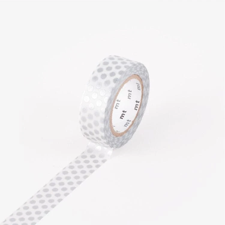 MT Masking Tape, Dot Silver 2 MT Masking Tape, Dot Silver - Image 2