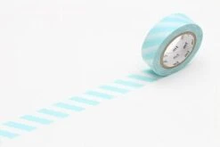 MT Masking Tape 1P Deco - Stripe Mint Blue
