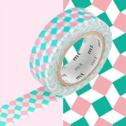 MT Washi Masking Tape -- Square Pink 5 MT Washi Masking Tape -- Square Pink -Stationery Sale Shop mt washi masking tape 1p mt01d179z square pink detail