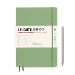 LEUCHTTURM1917 Hardcover Notebook B5 (Plain, Dotted, Lined) 39 LEUCHTTURM1917 Hardcover Notebook B5 (Plain, Dotted, Lined) -Stationery Sale Shop notebook composition b5 hardcover 219 numbered pages sage plain