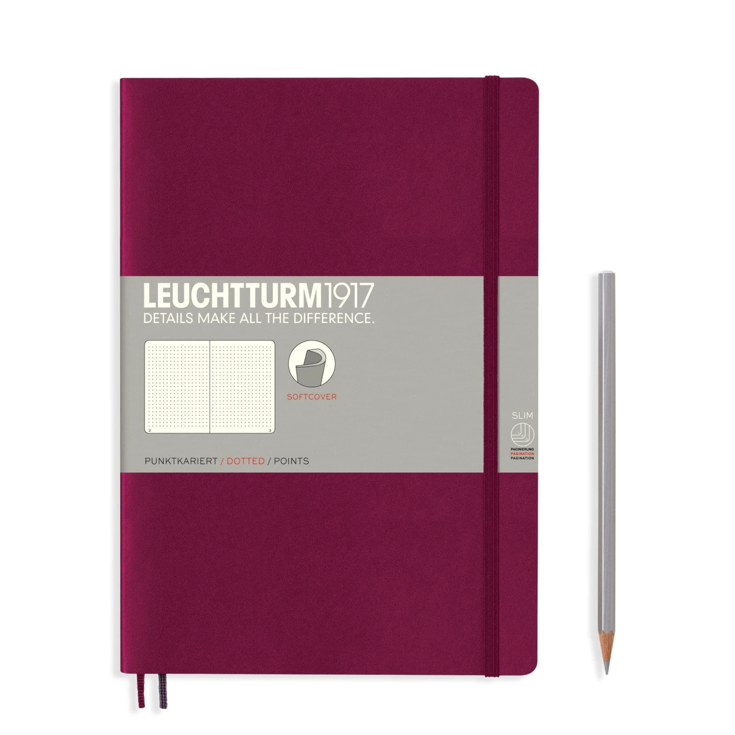 Leuchtturm1917 Softcover Notebook B5 - Port Red 1 Leuchtturm1917 Softcover Notebook B5 - Port Red