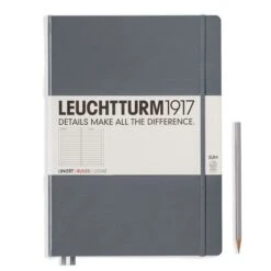 Leuchtturm1917 Hardcover Master Slim Notebook - A4+ (Lined, Dotted, Plain) -Stationery Sale Shop notebook master slim a4 hardcover 123 numbered pages anthracite ruled