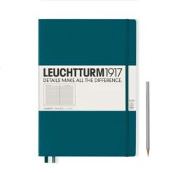 Leuchtturm1917 Hardcover Master Slim Notebook - A4+ (Lined, Dotted, Plain) -Stationery Sale Shop notebook master slim a4 hardcover 123 numbered pages pacific green ruled