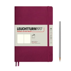 Leuchtturm 1917 Softcover A5 Notebook - Port Red 5 Leuchtturm 1917 Softcover A5 Notebook - Port Red -Stationery Sale Shop notebook medium a5 softcover 123 numbered pages port red plain scaled