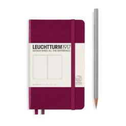Leuchtturm 1917 Notebook, A6 - Port Red 5 Leuchtturm 1917 Notebook, A6 - Port Red -Stationery Sale Shop notebook pocket a6 hardcover 187 numbered pages port red plain 2