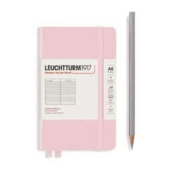 Leuchtturm 1917 Notebook, A6 - Powder 5 Leuchtturm 1917 Notebook, A6 - Powder -Stationery Sale Shop notebook pocket a6 hardcover 187 numbered pages powder ruled 2