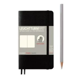 Leuchtturm1917 Pocket Notebook Softcover A6 -Stationery Sale Shop notebook pocket a6 softcover 123 numbered pages black plain 2