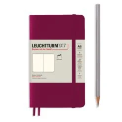 Leuchtturm1917 Pocket Notebook Softcover A6 -Stationery Sale Shop notebook pocket a6 softcover 123 numbered pages port red plain 3c940d57 fd85 4f1e 83c7 d40cbf024b5e
