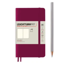 Leuchtturm1917 Pocket Notebook Softcover A6 -Stationery Sale Shop notebook pocket a6 softcover 123 numbered pages port red plain 3c940d57 fd85 4f1e 83c7 d40cbf024b5e scaled