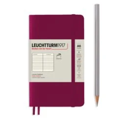 Leuchtturm1917 Pocket Notebook Softcover A6 -Stationery Sale Shop notebook pocket a6 softcover 123 numbered pages port red ruled 3fd200f5 02c3 4c46 84e5 b1ab08b0057f