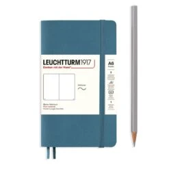 Leuchtturm1917 Pocket Notebook Softcover A6 -Stationery Sale Shop notebook pocket a6 softcover 123 numbered pages stone blue plain 403a1705 2bf0 4239 ac55 57c1bf135e3b