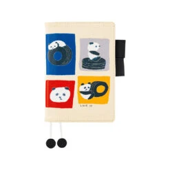 Hobonichi 2024 A6 Planner Cover [Jin Kitamura 'Love It' Panda] -Stationery Sale Shop oc24 kitamura 01