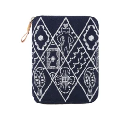 Hobonichi 2024 A6 Zipper Planner Cover [Minä Perhonen: Symphony Navy] -Stationery Sale Shop oc24 minasymphony 01