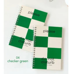 Paperian Do Not Disturb 100 Day Planner -Stationery Sale Shop paperian donotdisturb 100dayplanner 04checkergreen
