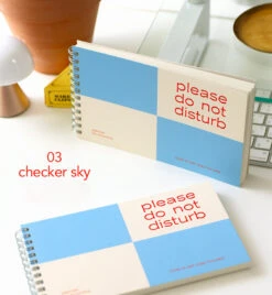 Paperian Do Not Disturb 6 Month Planner -Stationery Sale Shop paperian donotdisturb 6month planner 03checkersky