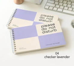 Paperian Do Not Disturb 6 Month Planner -Stationery Sale Shop paperian donotdisturb 6month planner 04checkerlavender