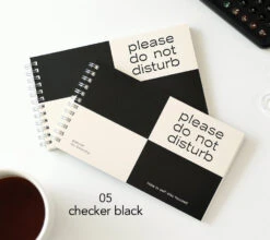 Paperian Do Not Disturb 6 Month Planner -Stationery Sale Shop paperian donotdisturb 6month planner 05checkerblack