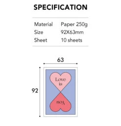 Paperian Kind Message Card Set (10 Cards) 8 Paperian Kind Message Card Set (10 Cards) -Stationery Sale Shop paperian kind message 03