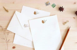 Paperian Letter Set - Forest -Stationery Sale Shop paperian letter set forest pinecone2