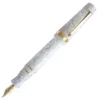 Maiora Aventus Perla Fountain Pen, Pearl White & Gold