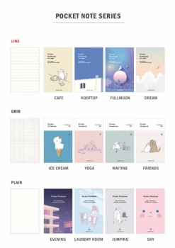 Iconic Pocket Notebook [Lined] -Stationery Sale Shop pocket note series 1
