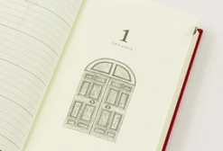 Midori 5 Year Diary - Gate Red -Stationery Sale Shop prdct img nikki 5red 3