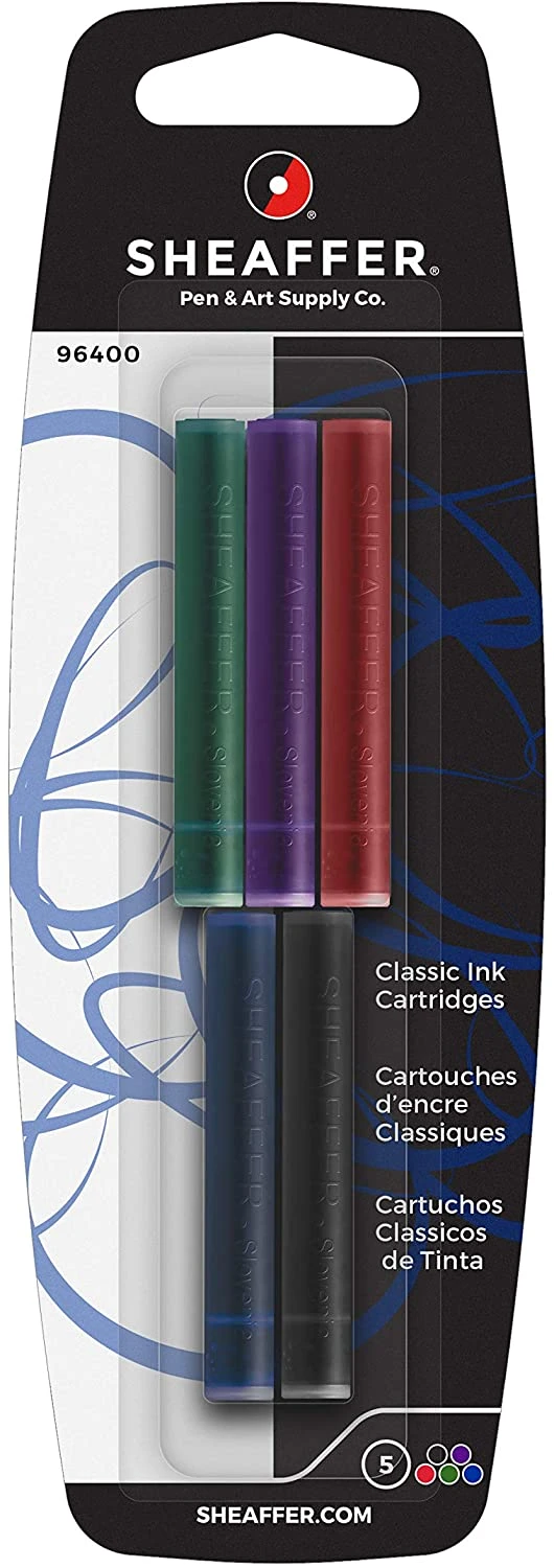 Sheaffer Skrip Classic Fountain Pen Ink Cartridges, Assorted 1 Sheaffer Skrip Classic Fountain Pen Ink Cartridges, Assorted