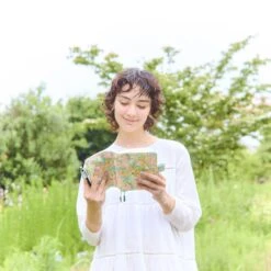 Hobonichi 2024 A6 Planner Cover [Liberty Fabrics: Hollyhocks Orange] -Stationery Sale Shop slide 02 10 cccfbc1c 6a06 4176 968b ec64c94c5bca