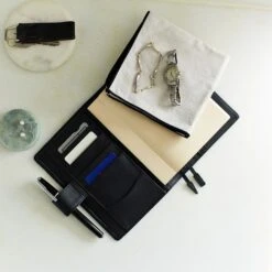 Hobonichi 2024 A6 Planner Cover [Leather: Taku Satoh Basic Black] -Stationery Sale Shop slide 03 11