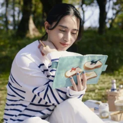 Hobonichi 2024 A6 Planner Cover [Keiko Shibata Bread Floating In The Wind] -Stationery Sale Shop slide 03 28