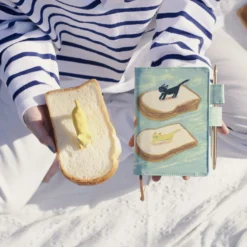 Hobonichi 2024 A6 Planner Cover [Keiko Shibata Bread Floating In The Wind] -Stationery Sale Shop slide 06 2