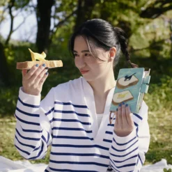 Hobonichi 2024 A6 Planner Cover [Keiko Shibata Bread Floating In The Wind] -Stationery Sale Shop slide 07 1